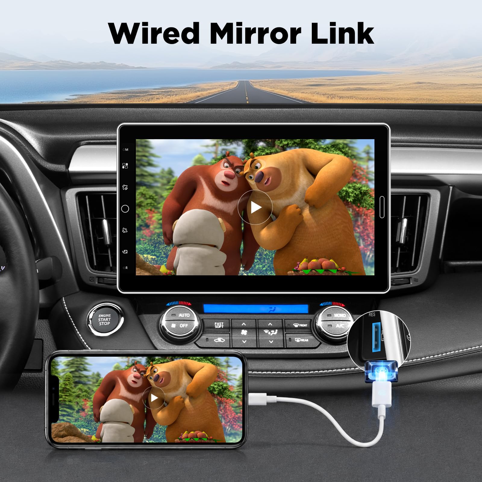 10.1インチシングルDINカーステレオ CarPla Android Auto Amazon.co.jp: CarPlay付き10インチシングルDINカーステレオ10.1タッチ